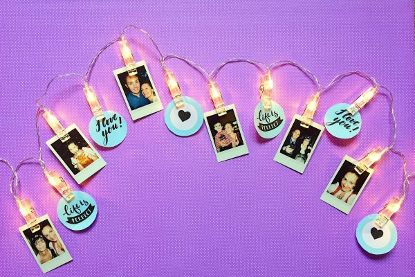 Lichterkette basteln schönes DIY Geschenk