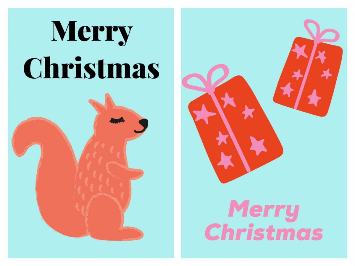 Weihnachtskarten einfach selber machen mit Over Handy App