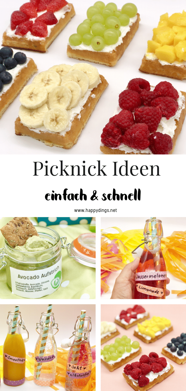 Gesunde Snacks und Picknick Ideen selber machen