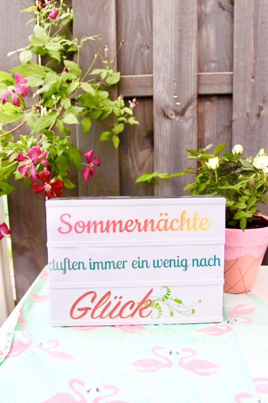 Lightbox Sprüche Zitate für den Leuchtkasten selber machen