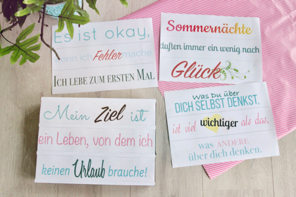 Lightbox Sprüche Zitate für den Leuchtkasten selber machen