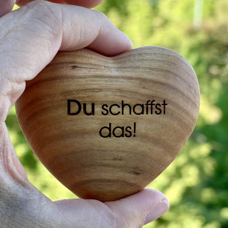 Herz aus Holz - Du schaffst das!