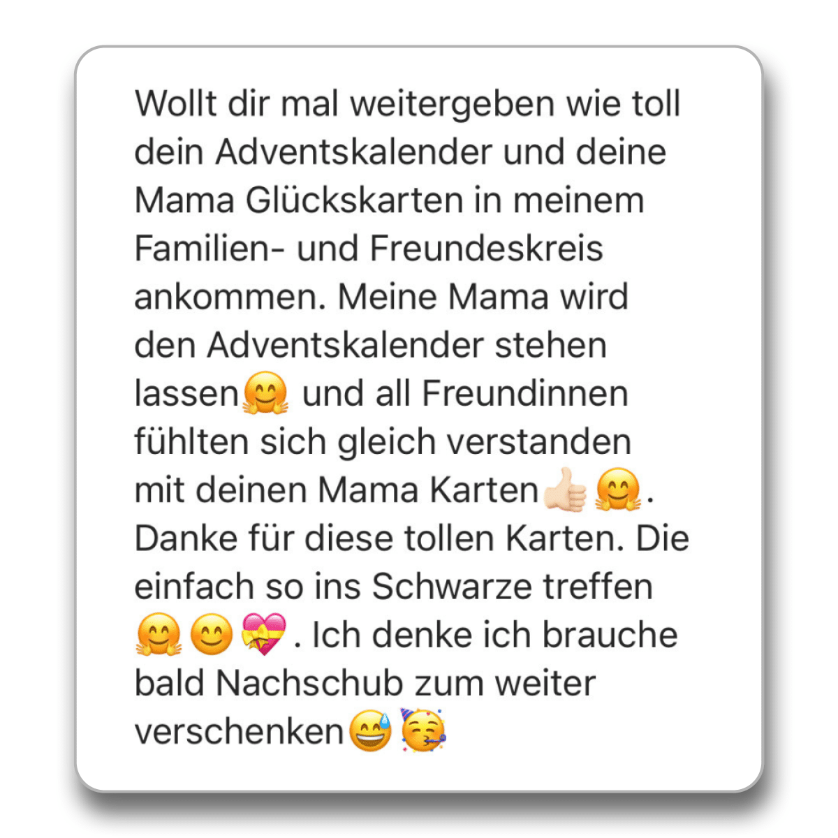 Kundenstimme zum Happy Dings Adventskalender